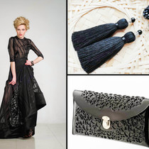 Изысканное и элегантное черное платье KAURTSEVA