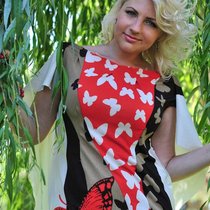 Платье KAURTSEVA с бабочками летнее трикотаж вискоза 7000 р.