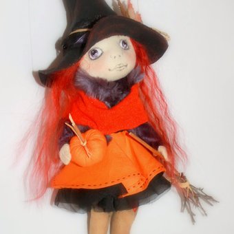 a witch on a broomstick. . .