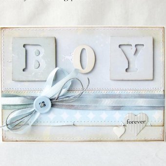 Baby Boy Shabby Style "Forever"