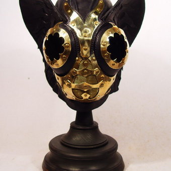 BJ SteamPunk Leather Mask