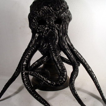 Black Cthulhu Leather mask.