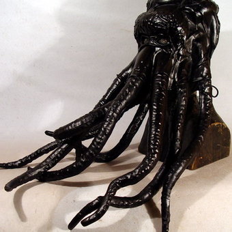 Black Cthulhu Leather Mask.