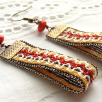 "braid" red&yellow