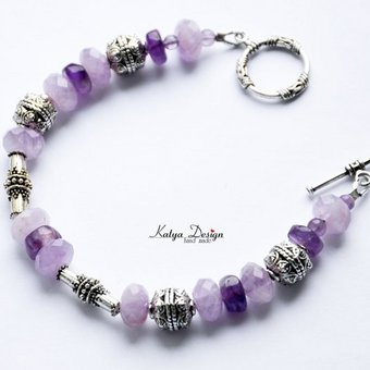 браслет "Gentle amethyst"