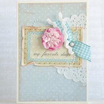 Card "Rose peony"