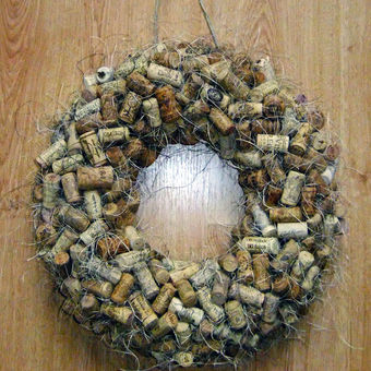 Cork wreath