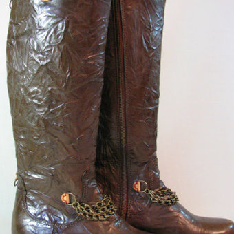 Craquelure boots