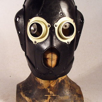 Cyberpunk leather mask