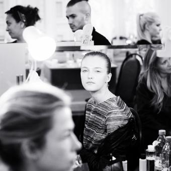 Dior show. Backstage