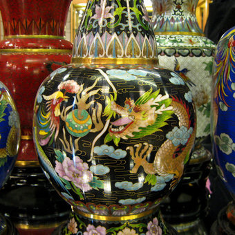 Фабрика перегородчатой эмали - Cloisonne Factory (景泰蓝厂), Beijing, 2008