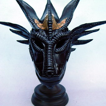 Leather and Brass Dragon Mask