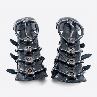 Leather Cyber Braces "Caterpillar"