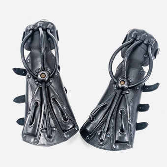 Leather Cyber Braces "Qunari"