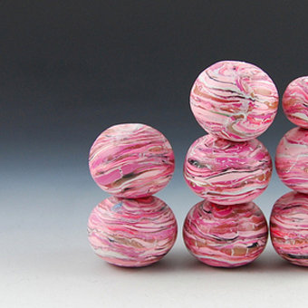 Pink Organic Beads