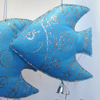 Рыбки Разноцветные - Голубые