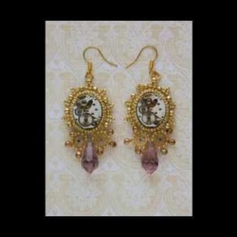 Серьги Stasirra Коллекция стимпанк Earrings Collection steampunk