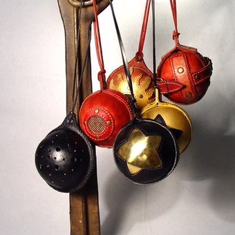 Steampunk Leather Christmas Toys