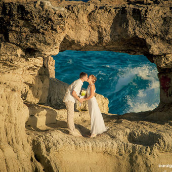 Свадьба на белых скалах Афродиты: Инна и Костя