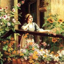 A Pensive Moment by Daniel Ridgway Knight