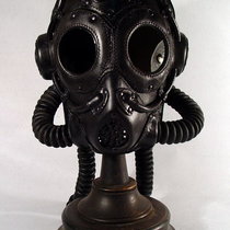 Black Leather Pilot Mask 6
