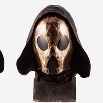 Hooded Ant Brass art Leather Gas Mask