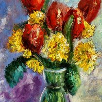 Картина " Букет весенних цветов"