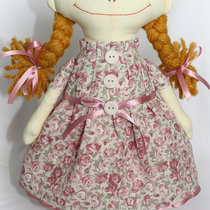 Кукла Амалия в цветочном платье