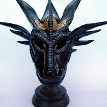 Leather and Brass Dragon Mask