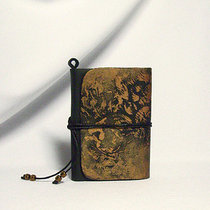 Мини-блокнот с бронзовым цветом