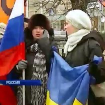 Митинг в поддержку Украины в Москве закончился дракой (видео) (видео)