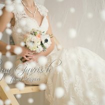 Свадьба с хлопком, анемонами, пионовидными розами и зимним настроением