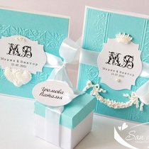 Свадебный приглашения в стиле Tiffany