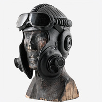 Tank Crew Commander Helm Art Leather Gas Mask