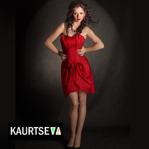 Вечернее красное платье KAURTSEVA арт 10R207