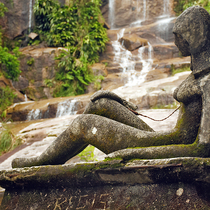 Водопад Лестница - Cachoeira da Escada, Ubatuba