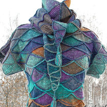Вязаное платье-свитер "Гребень Ехо".