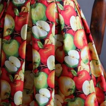 юбка с яблоками