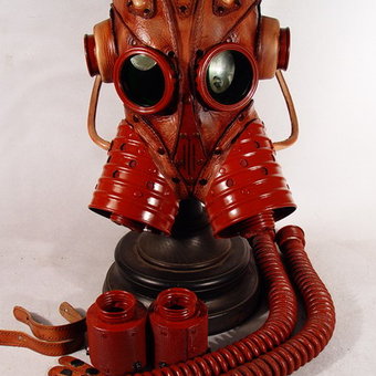 Warlus 2 Steampunk Gas Mask. Full set.