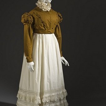 Woman’s Spencer Jacket and Petticoat, circa 1815